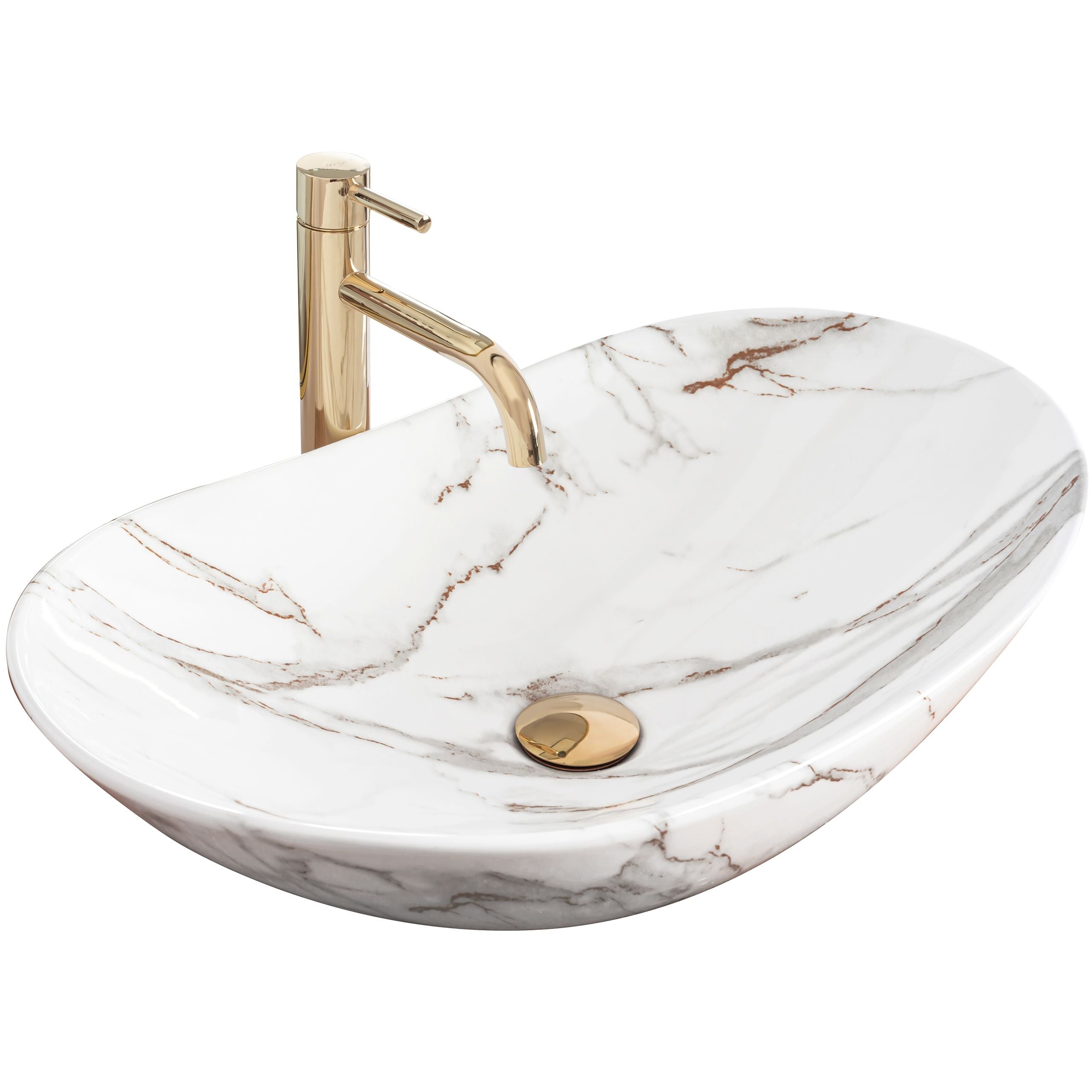 Lavabo Da Appoggio Rea Royal Shiny Aiax