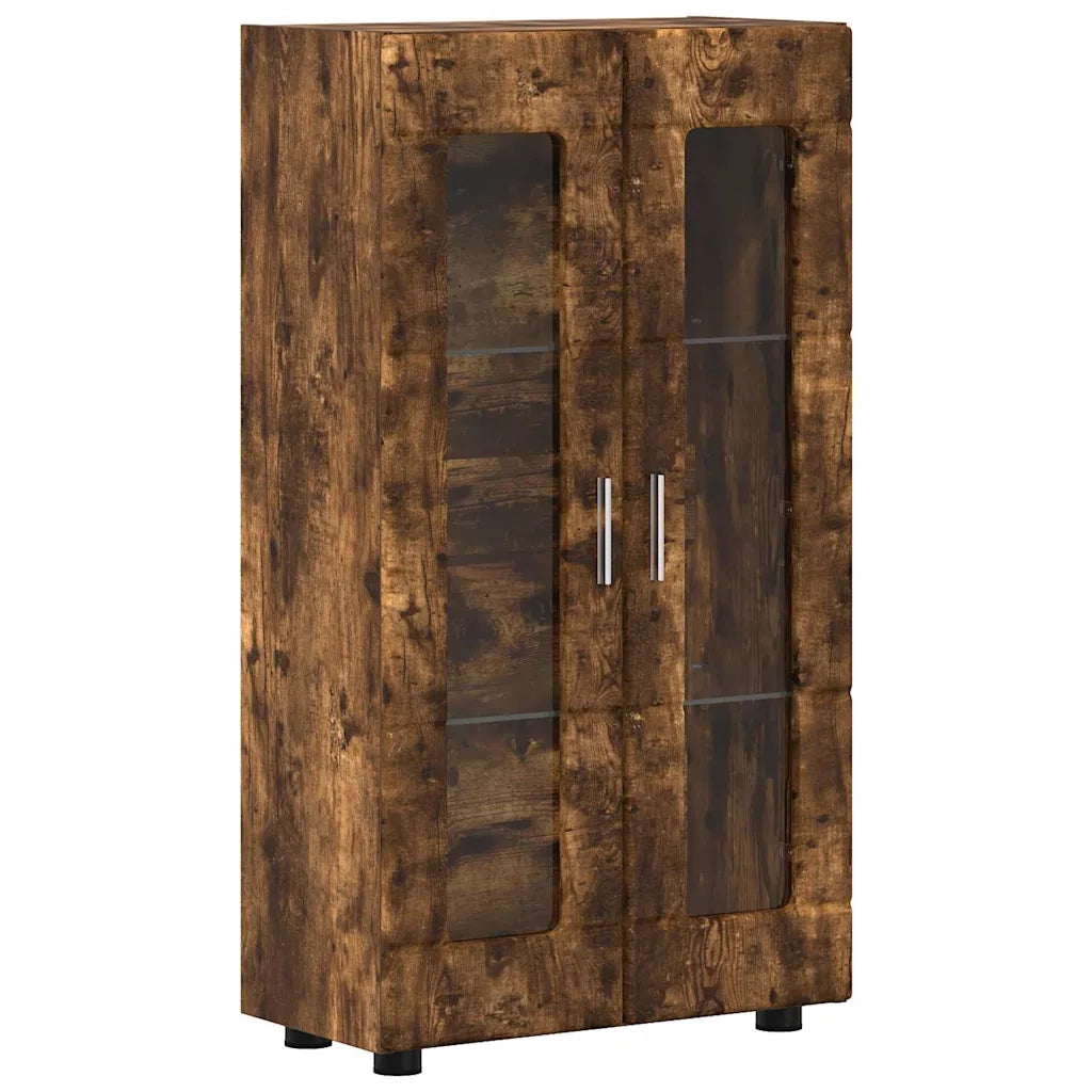 Credenza con lo scaffale FLORIN Rovere fumé 55,5 x 29 x 100 cm 880256