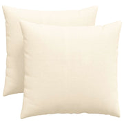 Cuscini da Divano 2 pz | Cuscini per sedie Crema 45 x 45 cm Tessuto in Cords