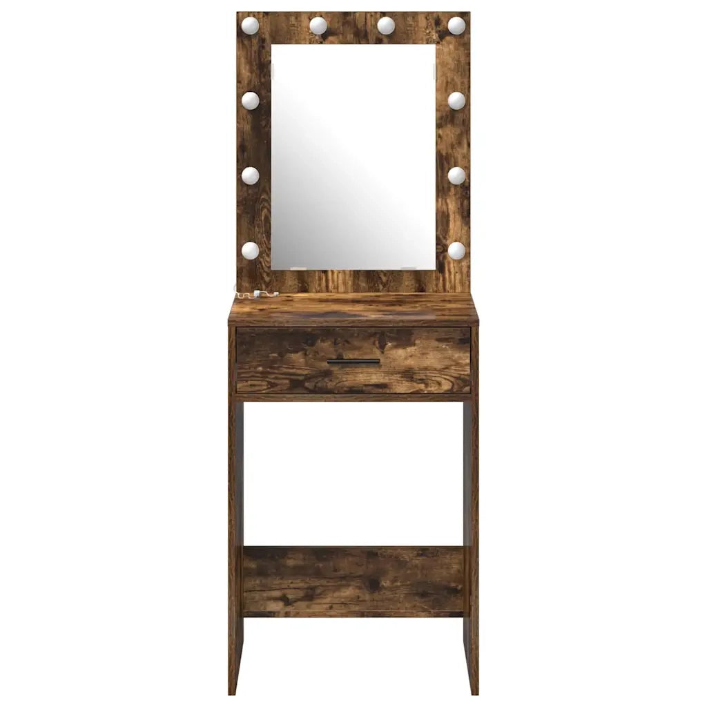 Tavolo da Trucco Rovere fumé 50 x 41 x 135 cm Legno multistrato 865041