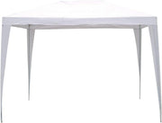 Gazebo da Giadino Bianco in Polietilene e Metallo 2 x 3 e 3 x 3 Verdelook Formato: 2 x 3 m