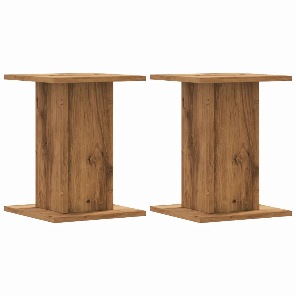 Supporti Piante 2 pz Rovere Artigianale 30x30x40 cm Truciolato 3307854