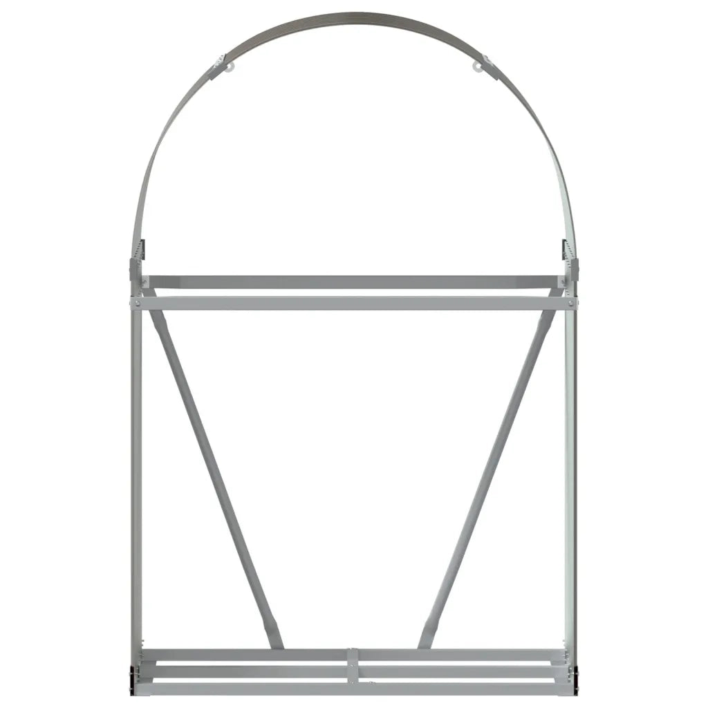 Portaceppi Marrone 80x45x120 cm in Acciaio Zincato 364569