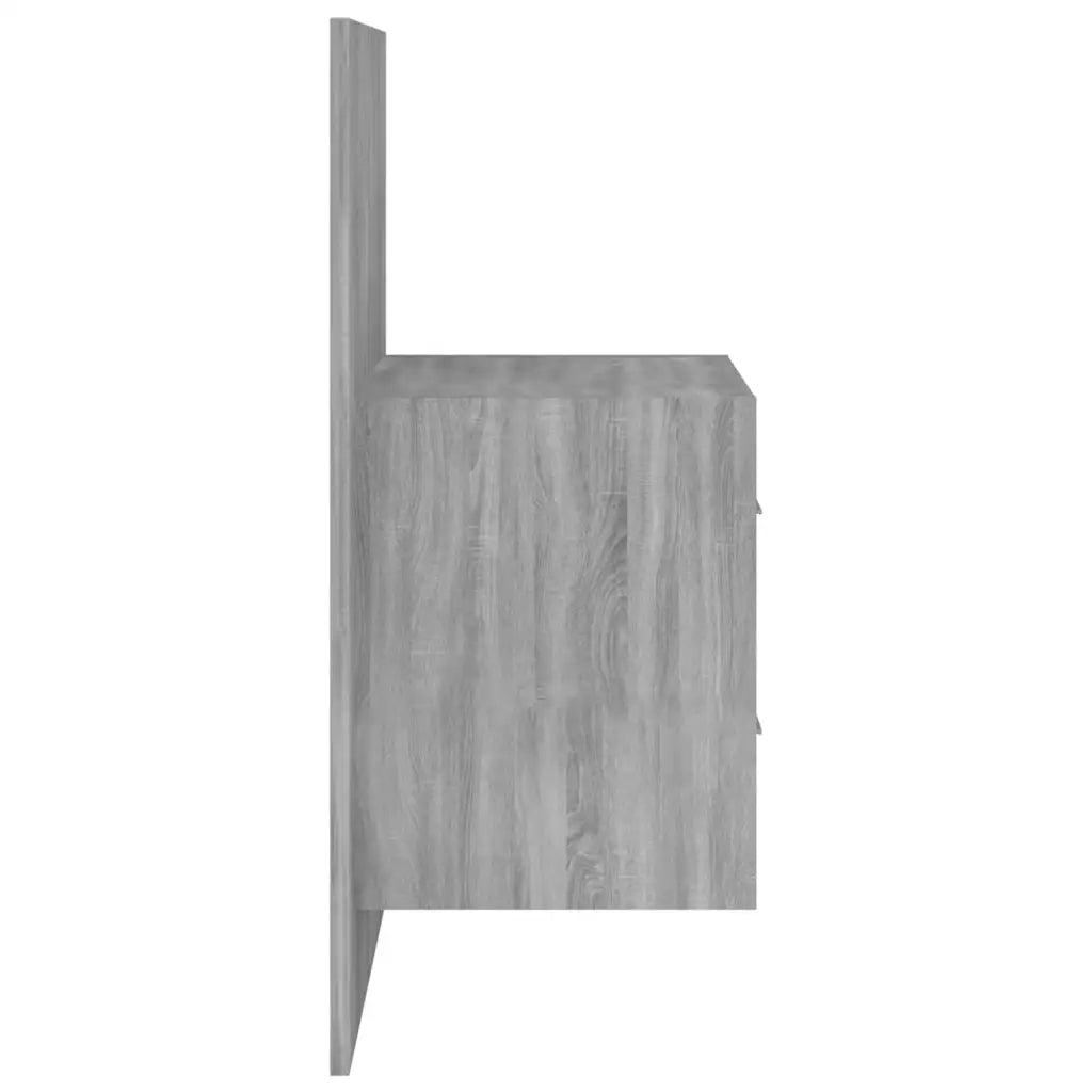 Comodino a Muro-Tavolino da notte sospeso Grigio Sonoma 585584