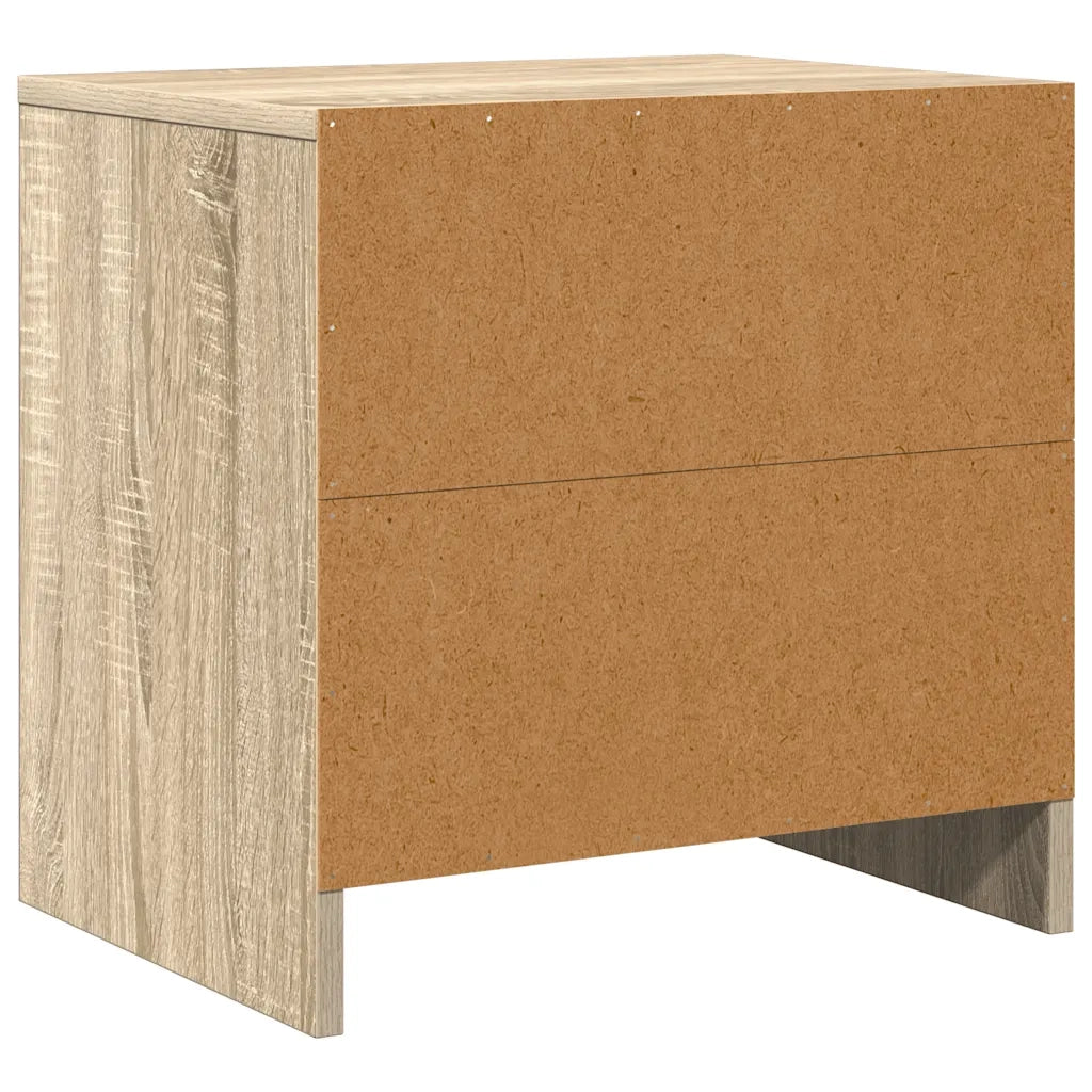 Comodini 2 pz Rovere Sonoma 45x34x44,5 cm in Truciolato 809870