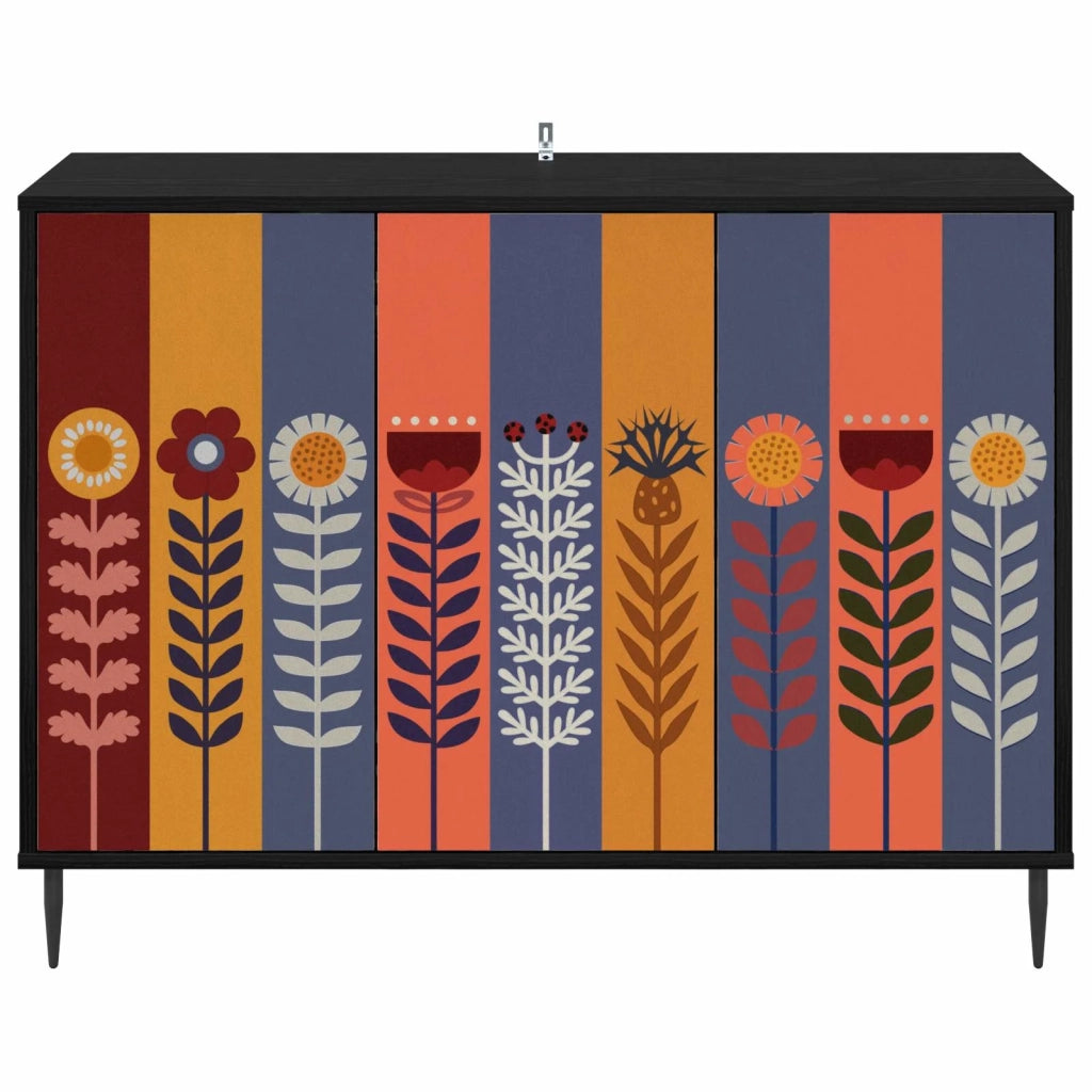 Credenza ESSEN Rovere Nero 102 x 33 x 76 cm 8006982