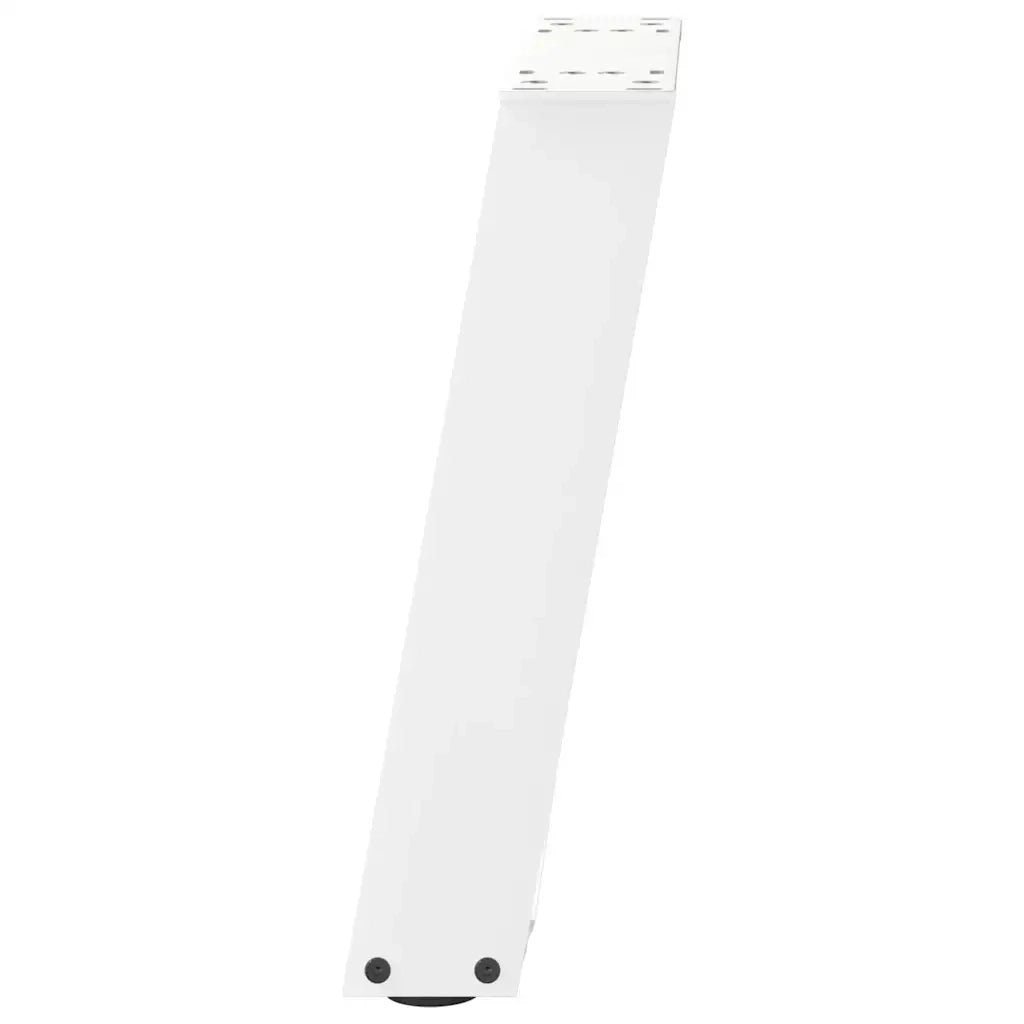 Gambe per Tavolino da CaffÃ¨ a Forma di U 2 pz Bianche 28x(42-43) cm Acciaio