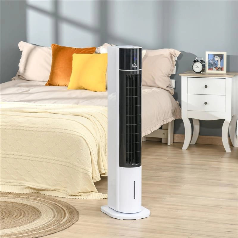 VENTILATORE RAFFRESCATORE EVAPORATIVO 3 MODALITÀ E 3 VELOCITÀ, TIMER, OSCILLAZIONE E TELECOMANDO, BIANCO