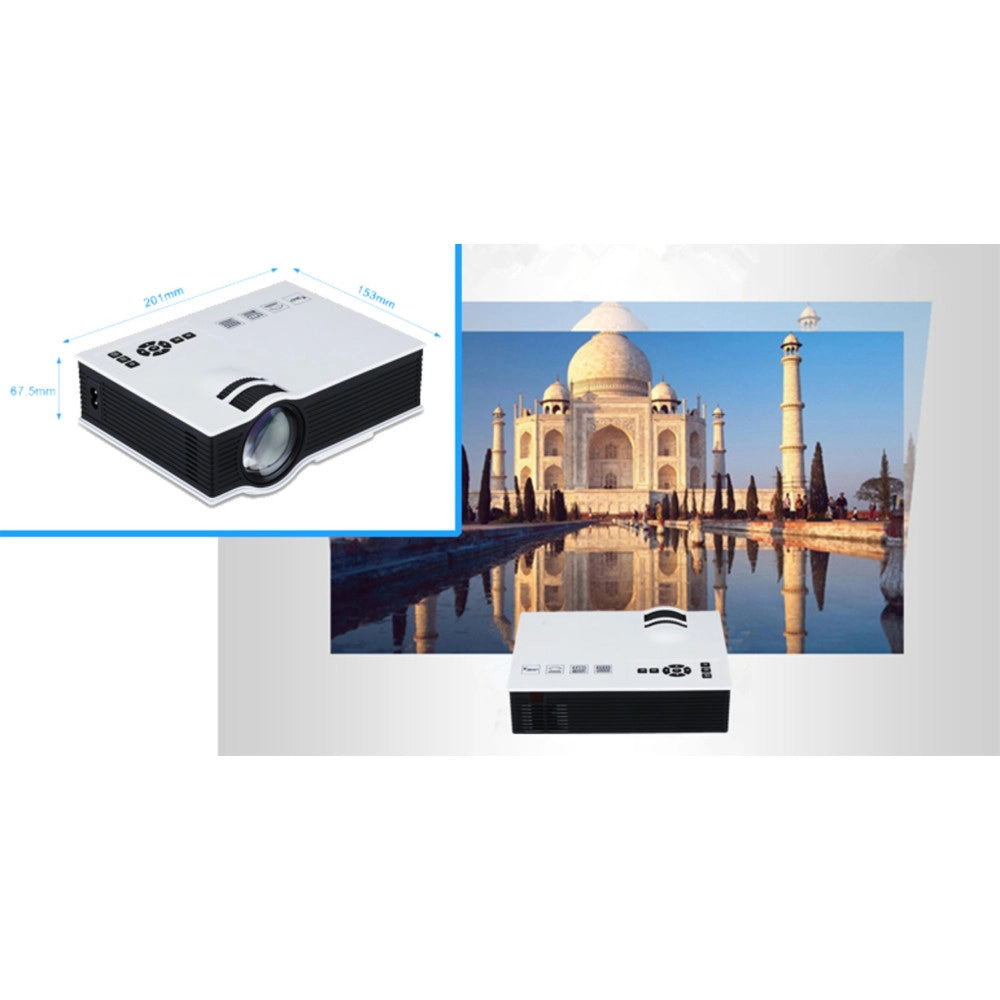 Trade Shop - Proiettore Portatile Led Videoproiettore Mini Home Cinema Pc Vga/usb/sd/av/hdmi -