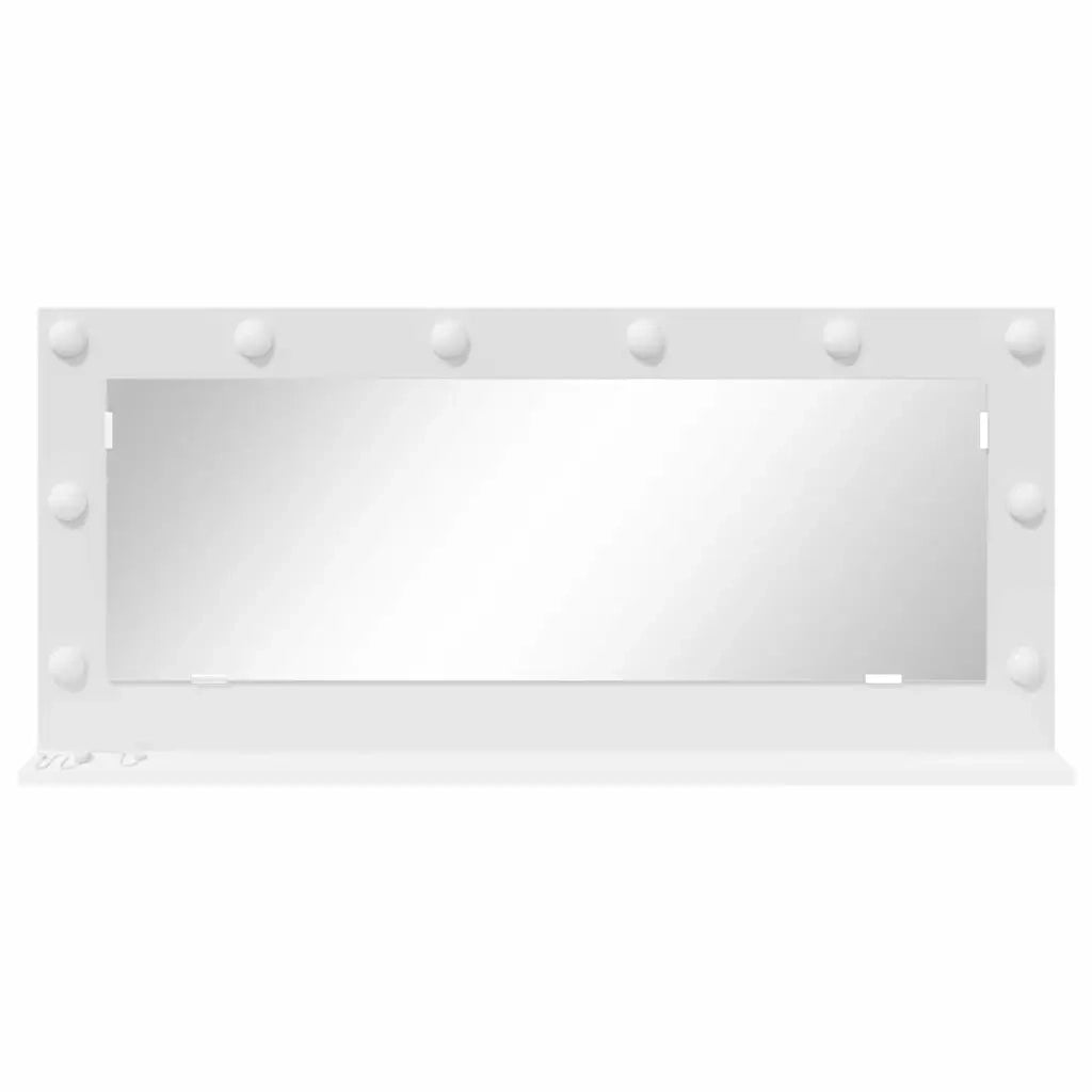 Specchio da Vanità Rettangolare Bianco 100 x 45 x 18 cm 868325