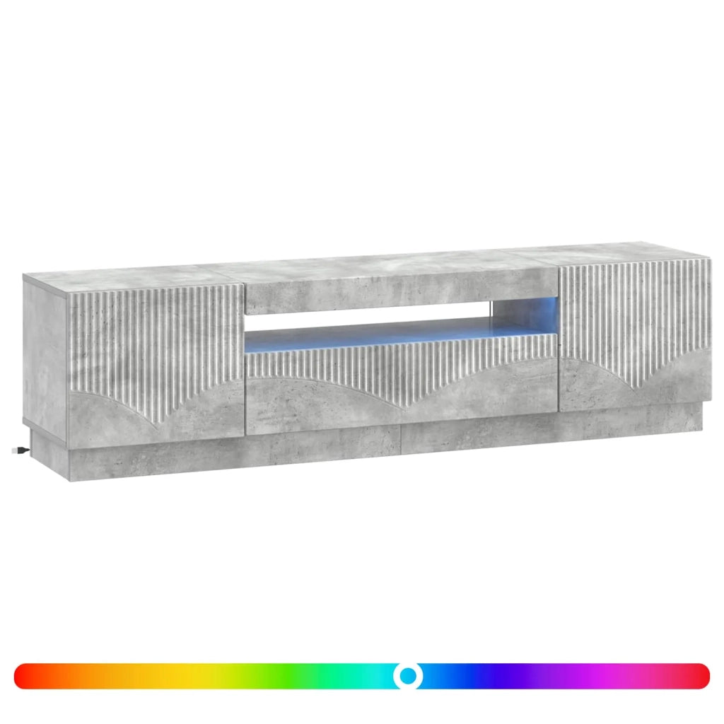 Mobile TV LED Grigio Cemento Legno ingegnerizzato 897348