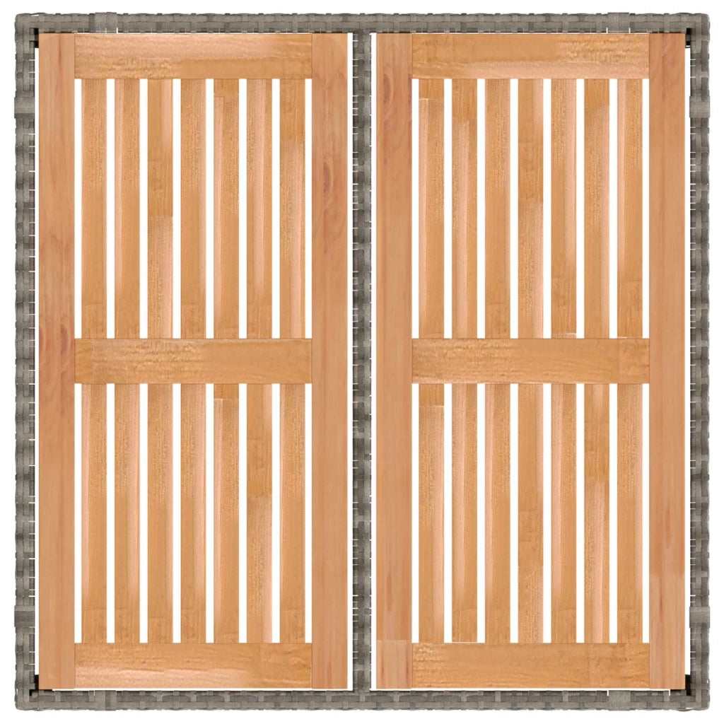 Set da pranzo per esterni 3 pz Grigio chiaro e grigio scuro 3422284