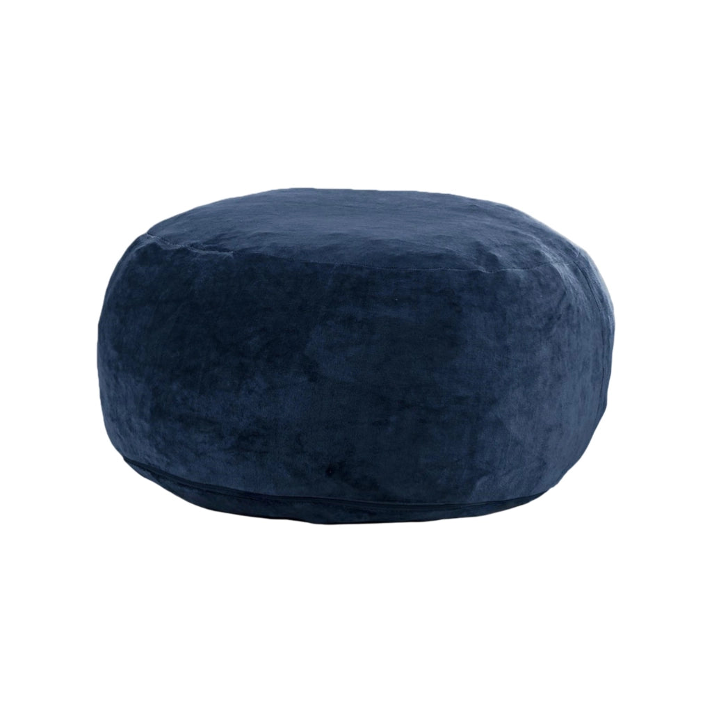 Poltrona pouf 3FT con forma modulabile e fodera lavabile, in spugna, Blu