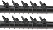 Kit di tenuta delle esche 10 pezzi - Materiale Kunststof/Rubber - Diametro 1,4 cm - Circonferenza 1,9/2,5 cm - Facile da utilizzare - Adatto per canne da pesca - Supporto per le esche