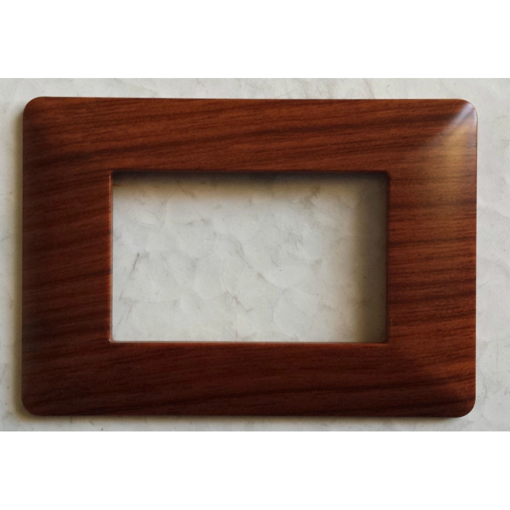 Trade Shop - Placchette Placche In Abs Per Serie Matix Bticino Compatibile 3 4 6 Moduli Color - Legno Chiaro -3 Fori     -