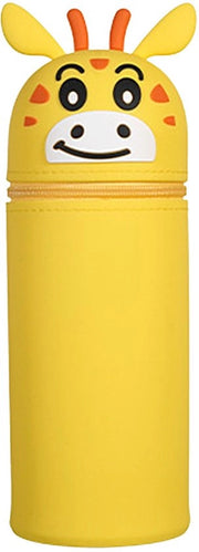 Etui in silicone, con cerniera, etui, etui in silicone morbido, etui cartoon, etui unisex, etui con etui, grande capacità per strumenti da disegno