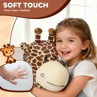 Giraffa cavalcabile, alimentazione a batteria, rivestimento lavabile, pedali, ruote silenziose, musica, 1,5-5 anni, Marrone