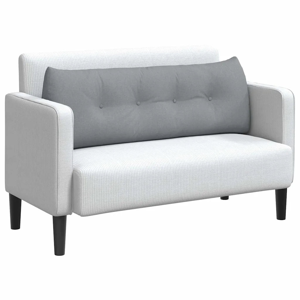 Cuscino per Schiena Grigio chiaro 140 x 24 x 50 cm Tessuto 42014499