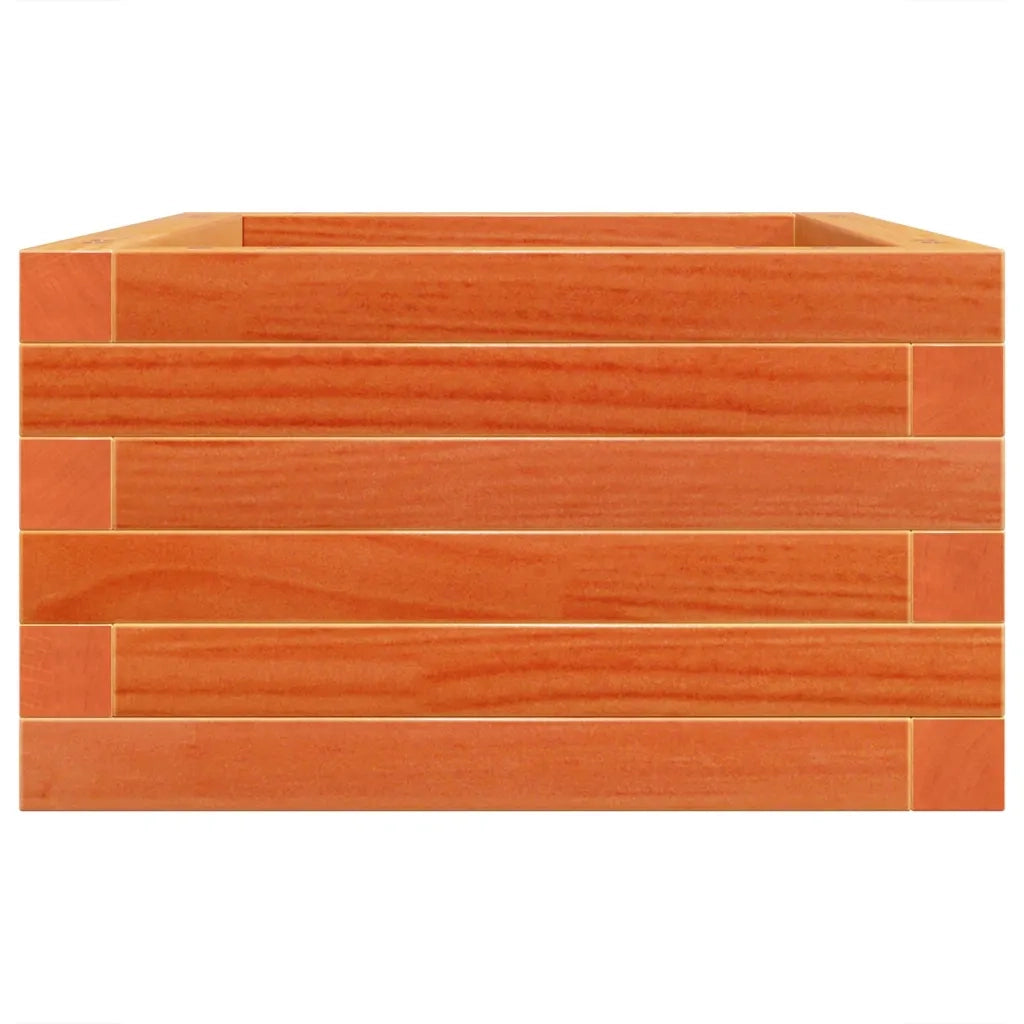 Fioriera Giardino Marrone Cera 70x40x23cm Legno Massello Pino