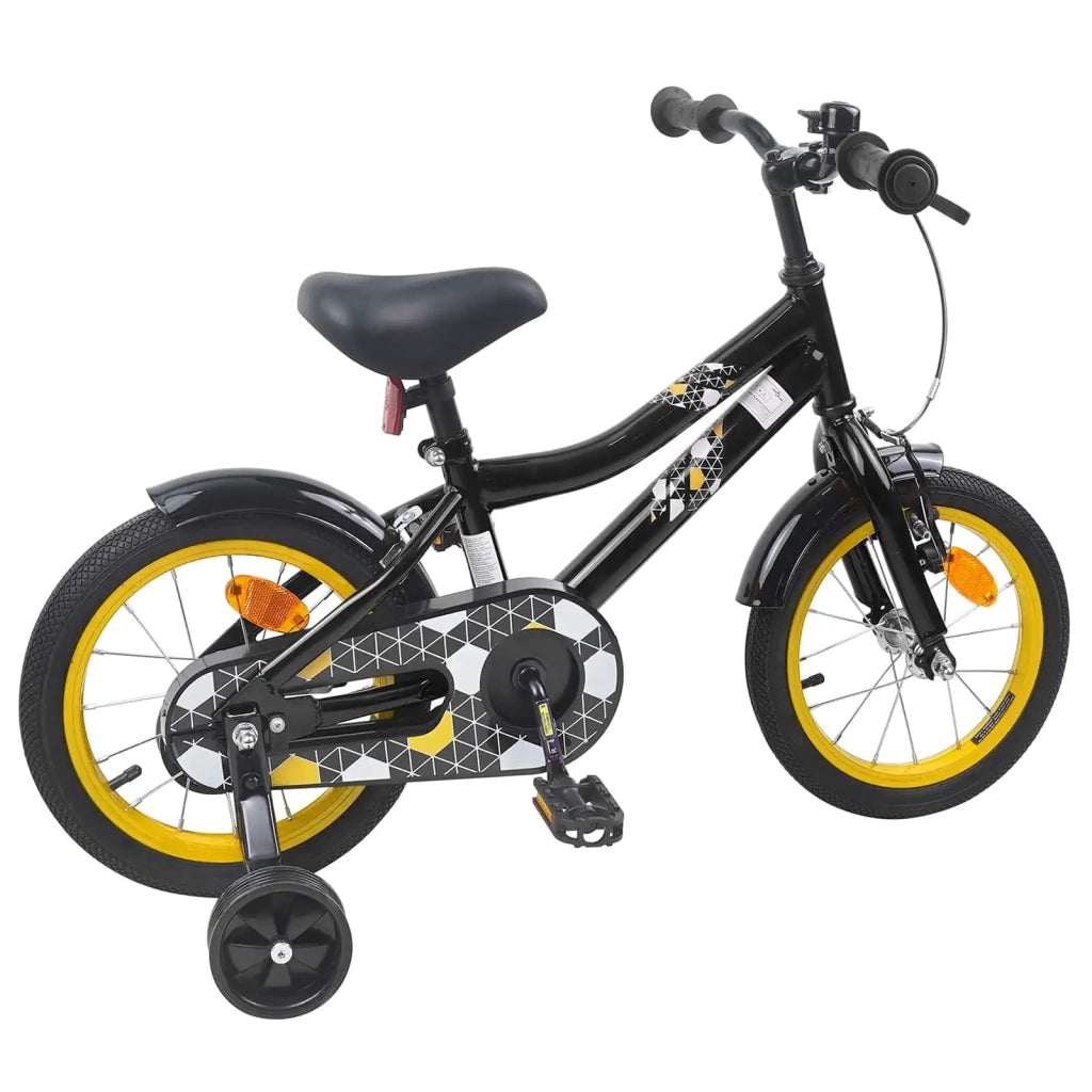 Bicicletta per Bambini 12 Pollici per bambini di 2-4 anni Nero