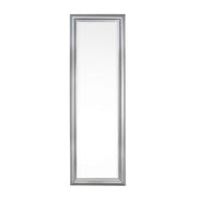 Specchio da Parete con Cornice in Legno Rettangolare Argento - ALLIN