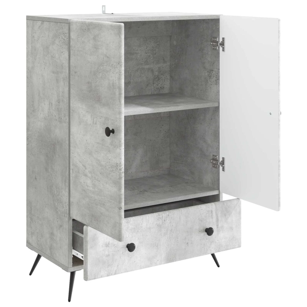 Credenza Grigio Cemento 66 x 34,5 x 95 cm Legno ingegnerizzato