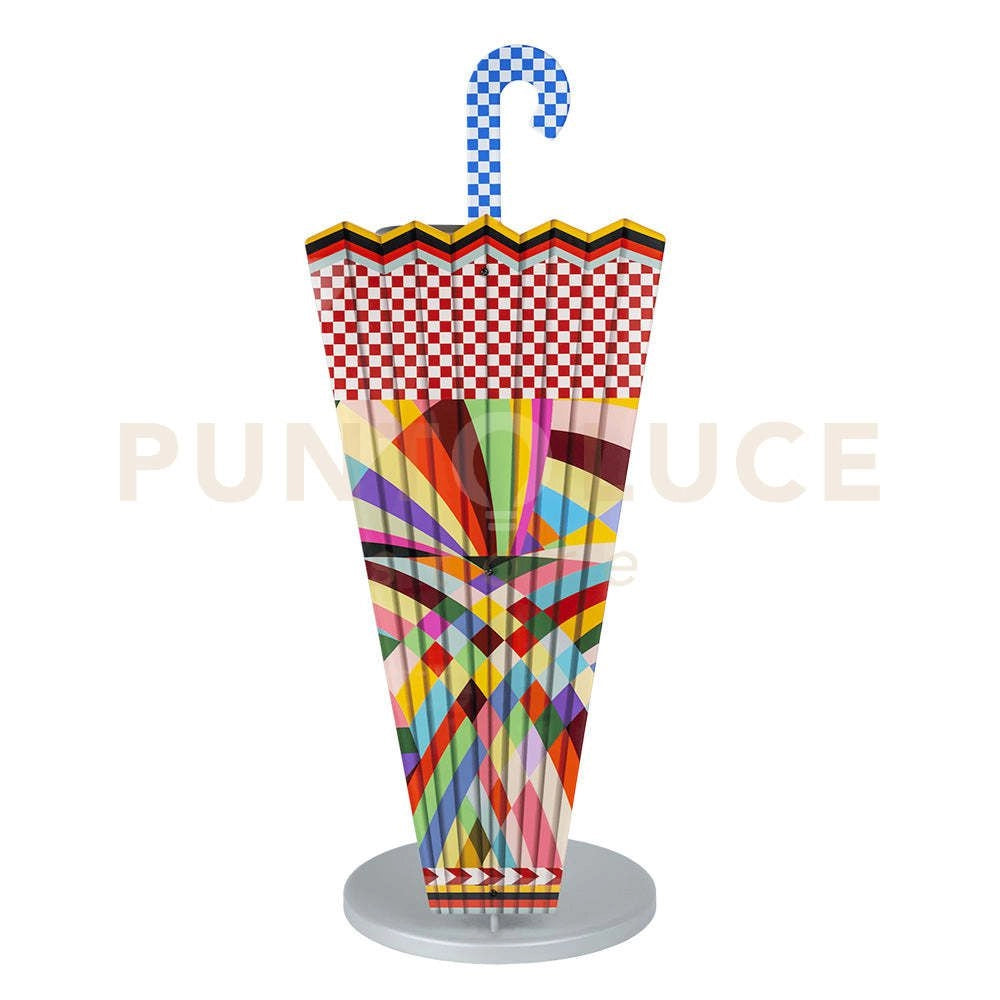 PORTAOMBRELLI DECOR IN CRISTALLO ACRILICO DECORATO DISEGNO RAINBOW
