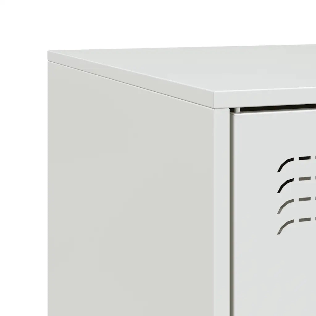 Mobile TV | Armadietto TV | Mobile Porta TV Bianco 99x39x44 cm in Acciaio