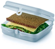 Scatola per Sandwich Opbergcasella per Pic-Nic Quadrata con Cerniera e Chiave (Blu Pastello)