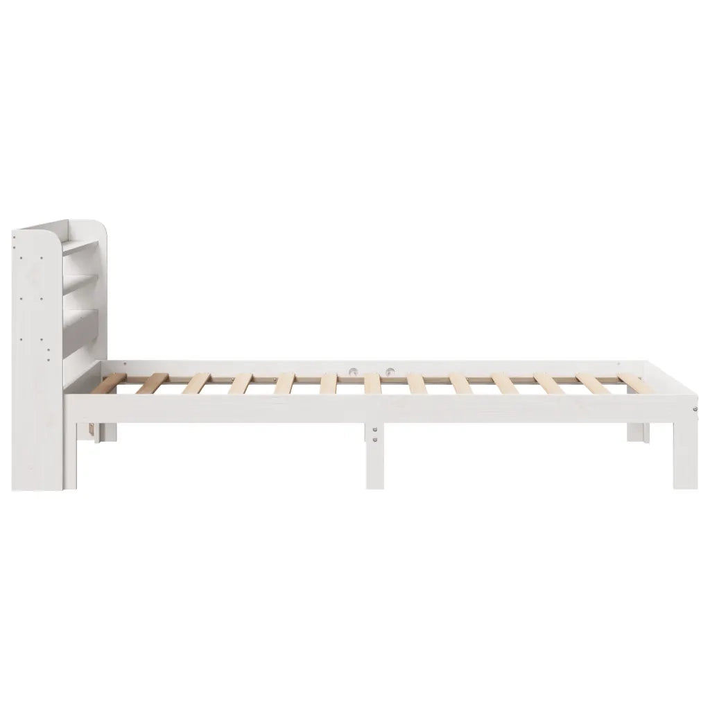 Giroletto con Testiera senza Materasso Bianco 100x200 cm
