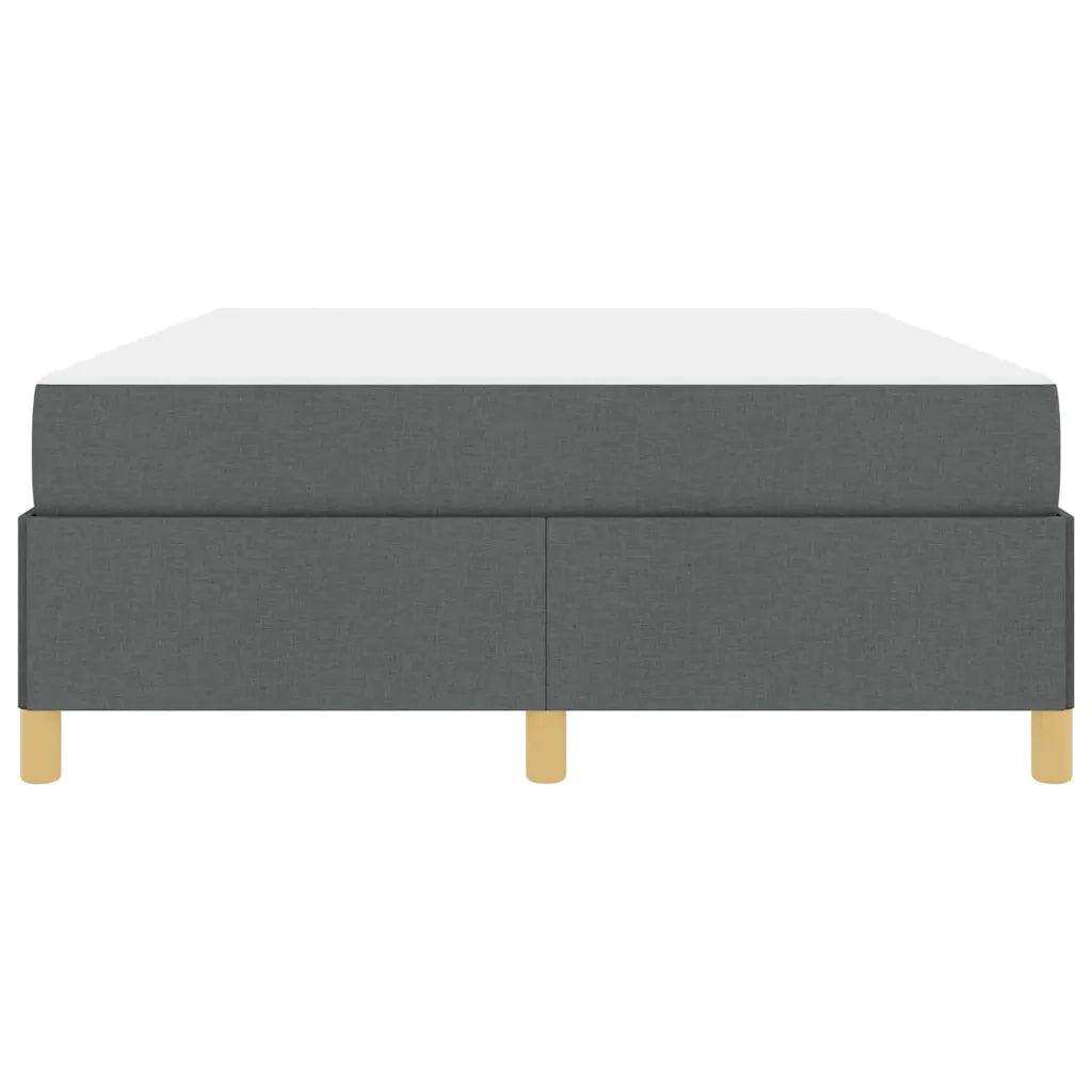 Struttura del letto Grigio scuro 160 x 200 cm Tessuto