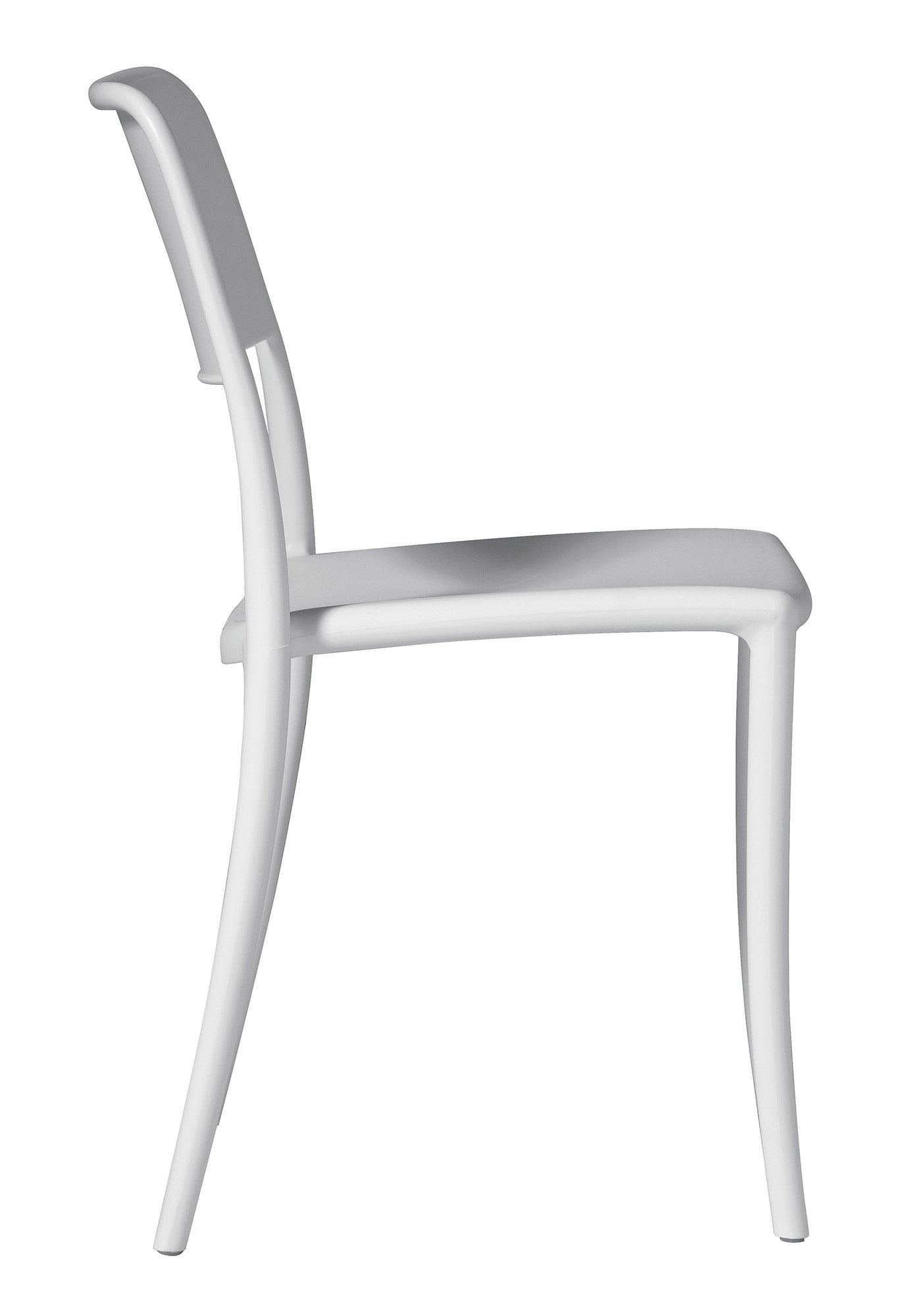 Sedia Impilabile da Giardino 44x53x83 cm in Polipropilene Bianca