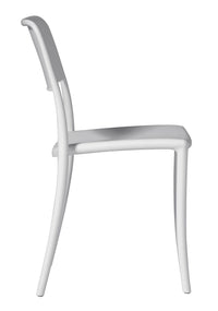 Sedia Impilabile da Giardino 44x53x83 cm in Polipropilene Bianca