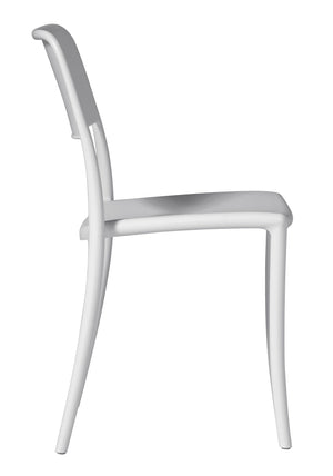 Sedia Impilabile da Giardino 44x53x83 cm in Polipropilene Bianca