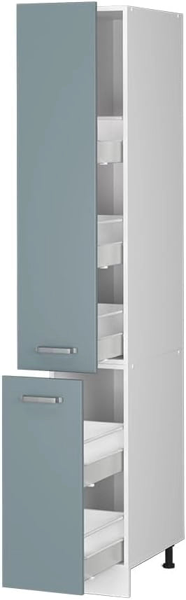 Armadio da farmacia R-Line, Grigio-blu, 30 cm, per la libera combinazione all'interno di sistemi cucina modulari