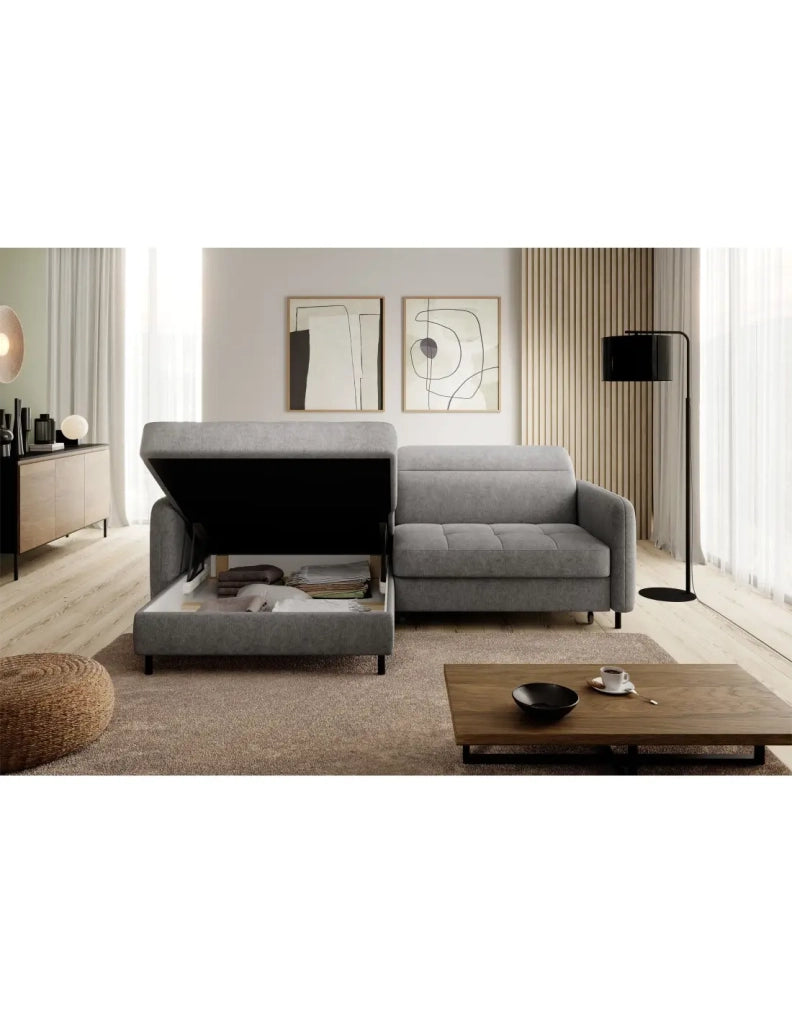 Divano ad angolo collezione GOUMSI colore Grigio melange