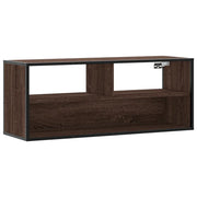 Mobile TV | Armadietto TV | Mobile Porta TV Rovere Marrone 100x31x39,5 cm in Truciolato e Metallo