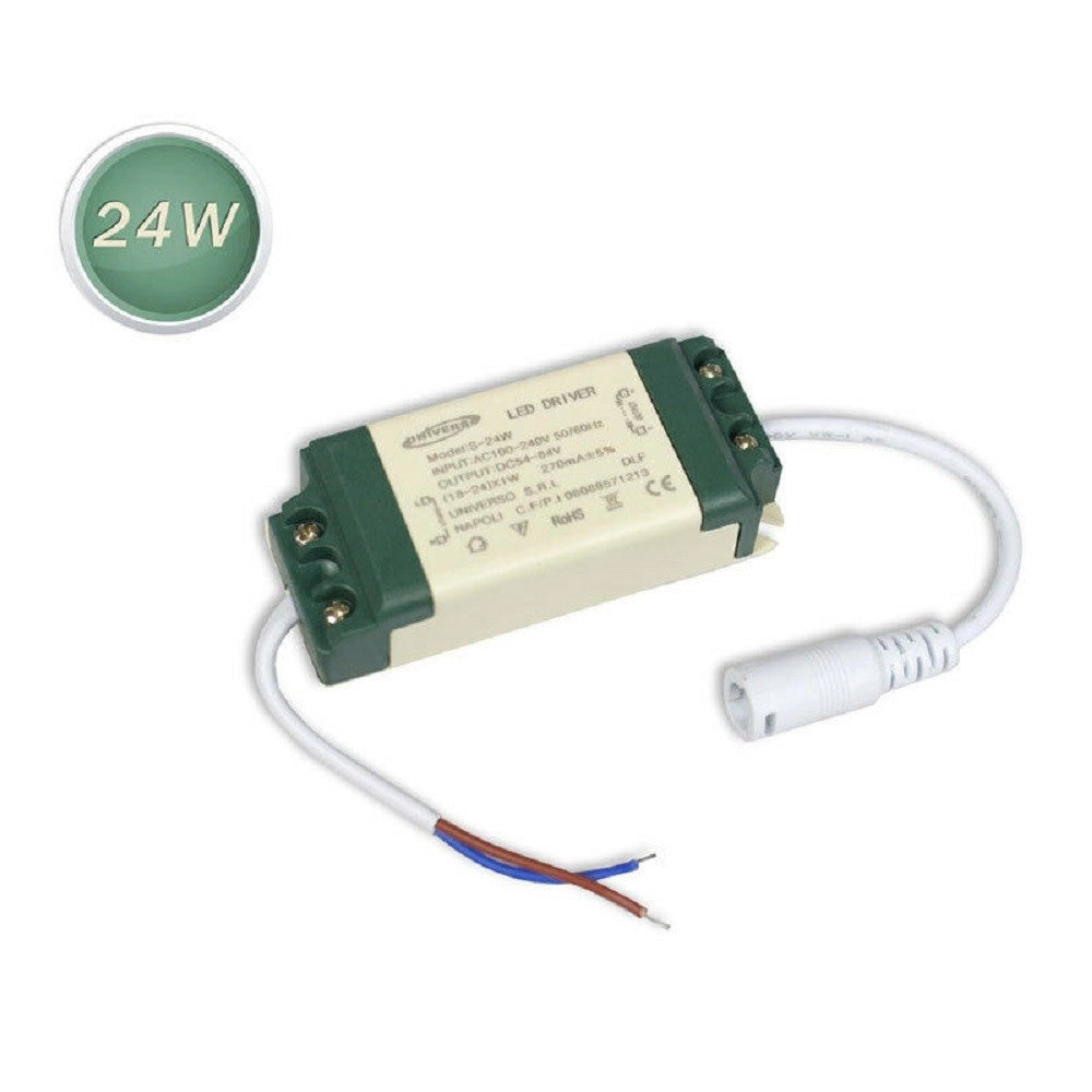 Trade Shop - Driver Alimentatore Led Trasformatore 3 7 12 18 24 W Stabilizzato Corrente Faro -