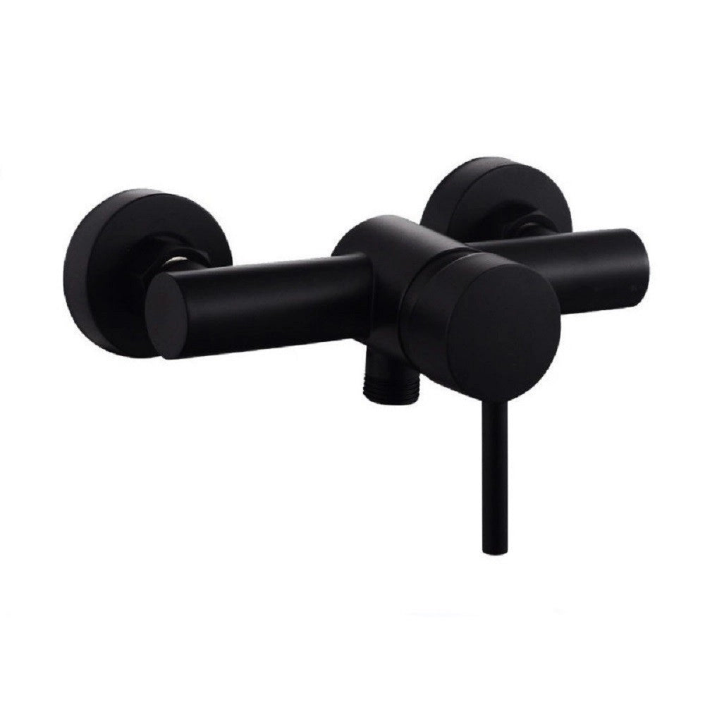 Trade Shop - Rubinetto Bagno Moderno Nero Opaco Miscelatore Orientabile Cabina Doccia 87394 -