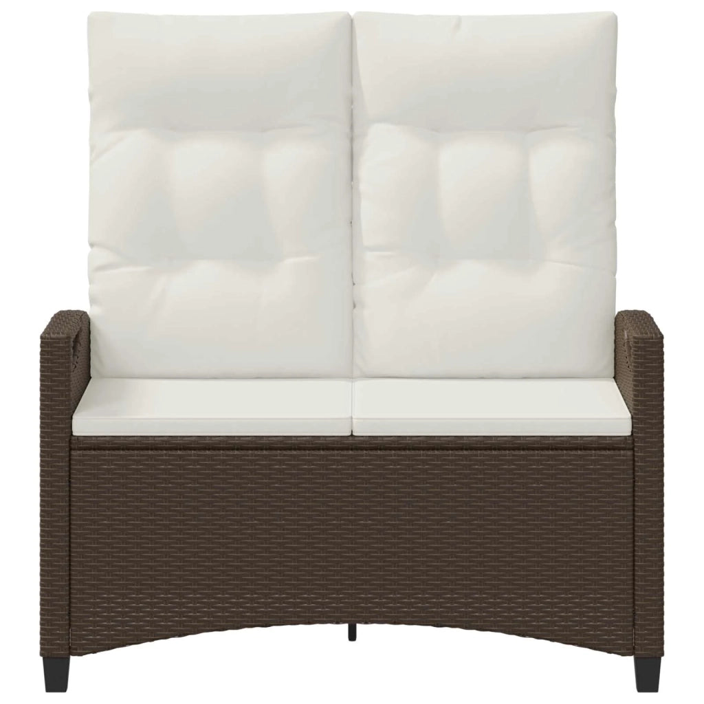 Panchina da giardino Marrone e Crema 105 x 60 x 112 cm 42026851