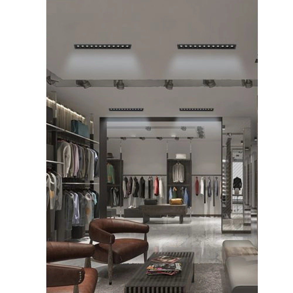 Trade Shop - Faretto Led Incasso 24w Soffitto Moderno Nero Luce 6500k 4000k 3000k Spot - -bianco Naturale      -
