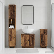 Set di armadietti da bagno in 3 pezzi EDE Legno ingegnerizzato 3417826