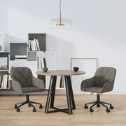 Sedie da Pranzo Girevoli 2 pz Grigio Scuro in Vellutocod mxl 121495