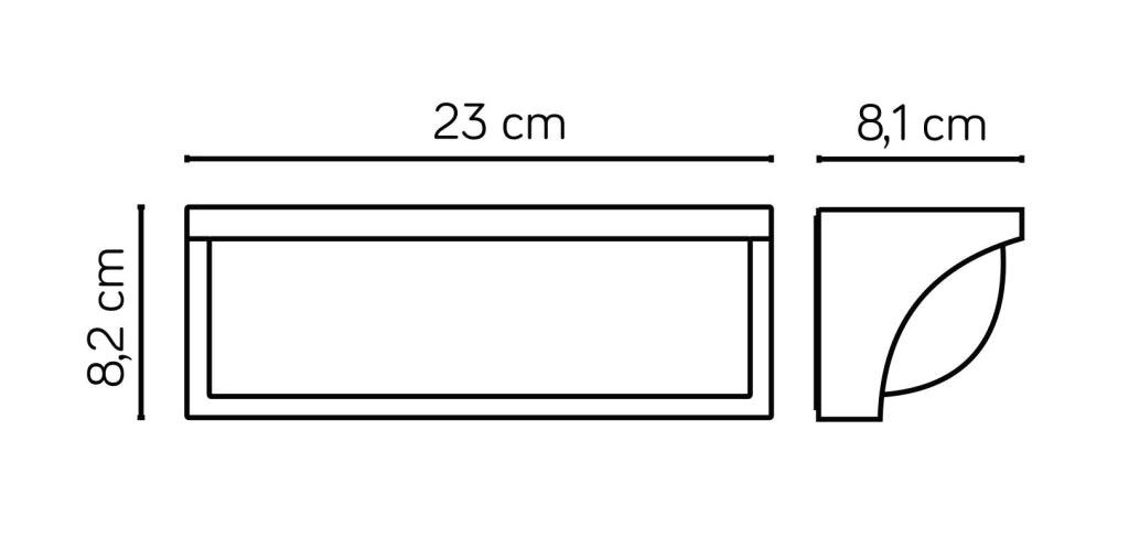 Applique esterno LED 13W grigio scuro IP65 SU-MA MN19301