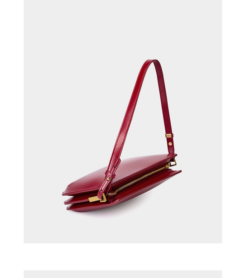 Borse da donna in vera pelle, borse a tracolla, borse a spalla, borse hobo, rosse