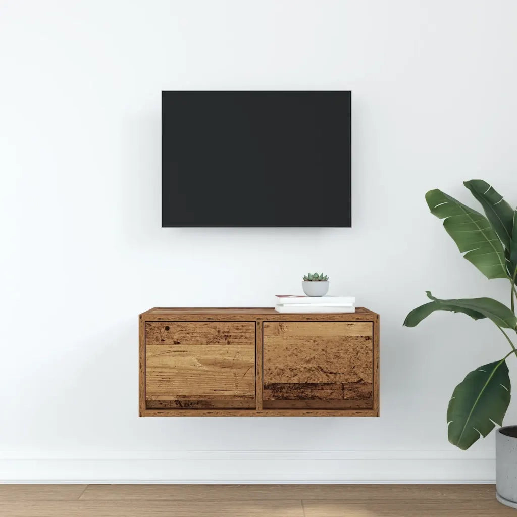 Mobile Porta TV Legno Antico 60x31x25,5 cm Legno Multistrato 861504