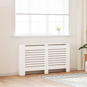 Copertura per Radiatore Bianca 152x19x81,5 cm in MDF 284321