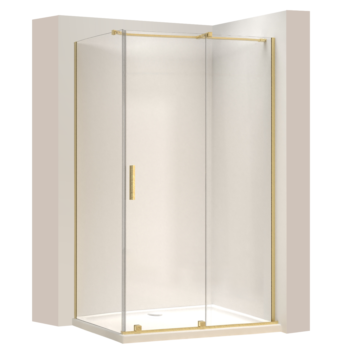 Cabina Doccia Rea Montana Gold Brush 130x90