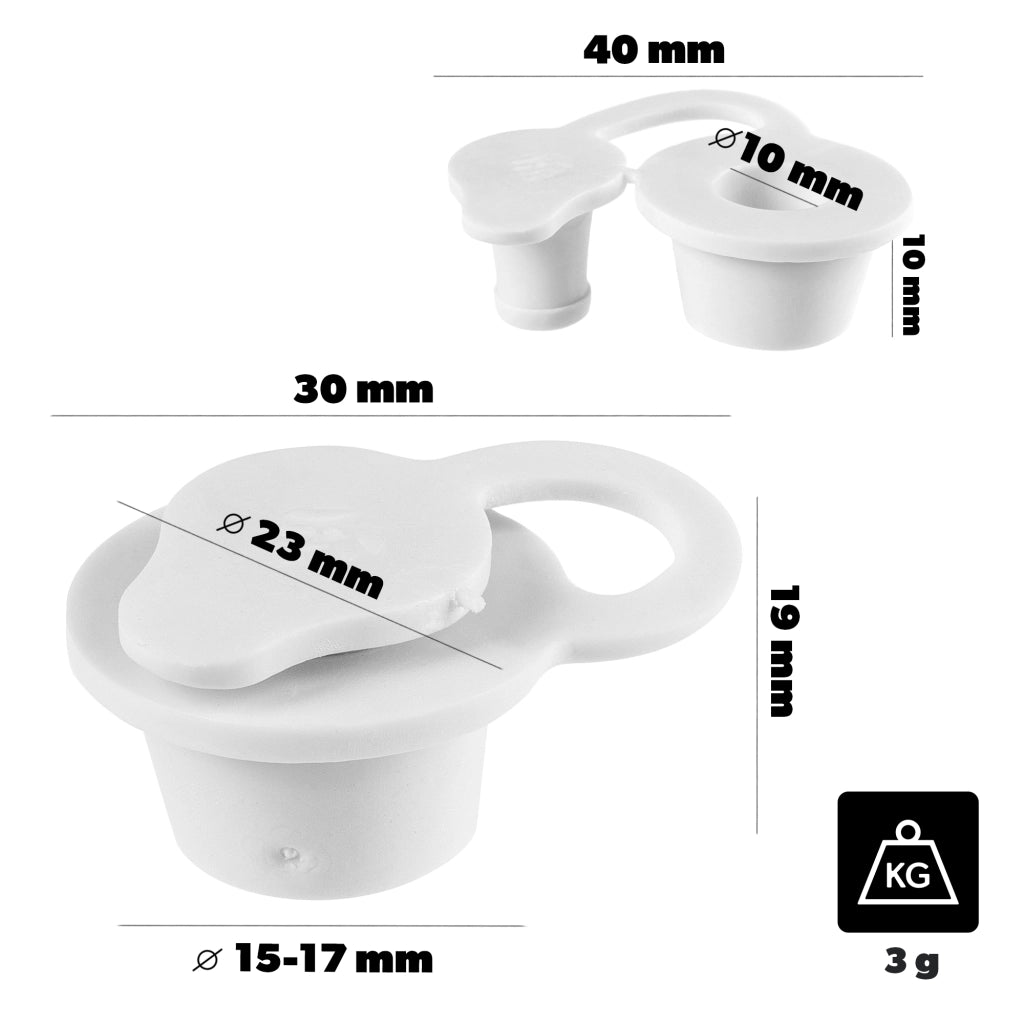 Tappo per contenitore di fermentazione KADAX con guarnizione a palloncino in gomma