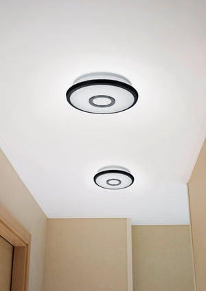 Plafoniera da Interno a LED in Plastica Nero Opaco